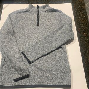 New Balance Heathered Gray Quarter-Zip Pullover. Boys size Large 14-16